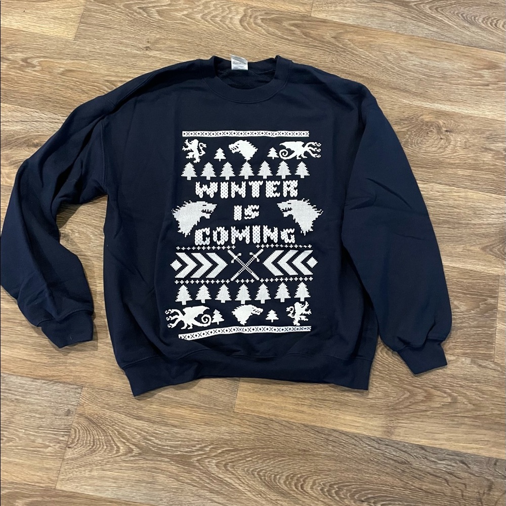 Men’s Large Winter is coming Crewneck